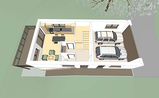 Wohnhaus Typ B Erdgeschoss