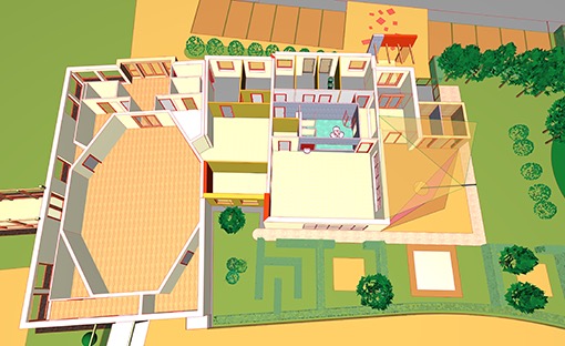 Bewegungsraum und Kindergarten