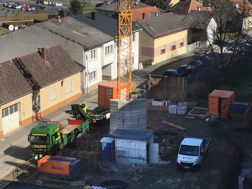 10. 03. 2020 Baugrubensicherung ist fertiggestellt