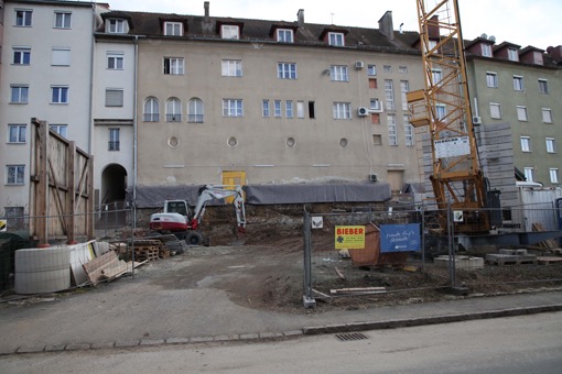 18. 02. 2020 Vorbereitungen f&uuml;r die Baugrubensicherung