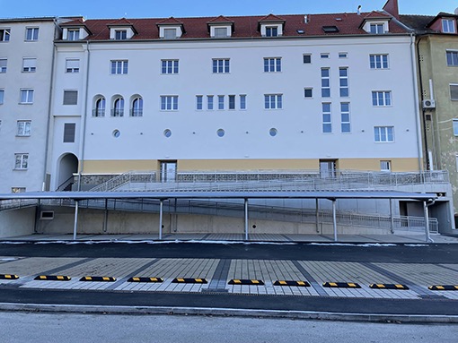 18. 12. 2021 Parkplatz ist fertiggestellt
