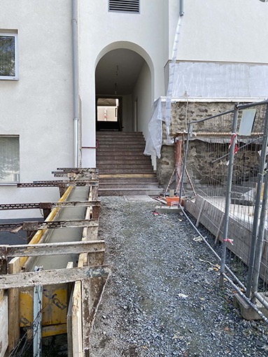 04. 10. 2021 Sanierung Durchgang