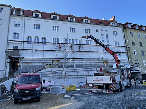03. 09. 2021 Ger&uuml;st wird abgebaut