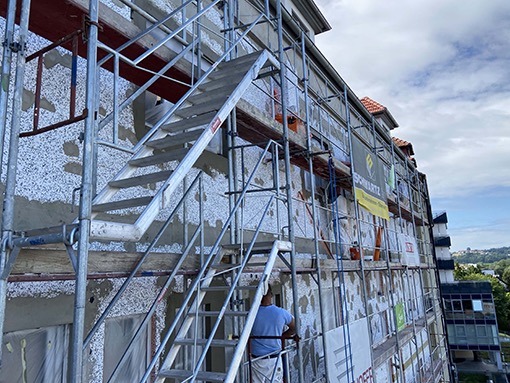 18. 08. 2021 Fassade Grabenstrasse / Vollw&auml;rmeschutz