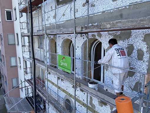 18. 08. 2021 Fassade Grabenstrasse / Vollw&auml;rmeschutz