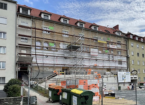 04. 08. 2021 Fassade Grabenstrasse / Vollw&auml;rmeschutz