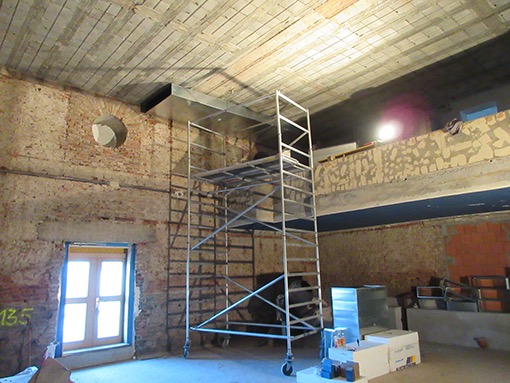 22. 01. 2021 Stadtsaal Montage der L&uuml;ftungsanlage