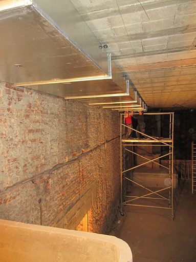 21. 01. 2021 Stadtsaal Montage der L&uuml;ftungsanlage