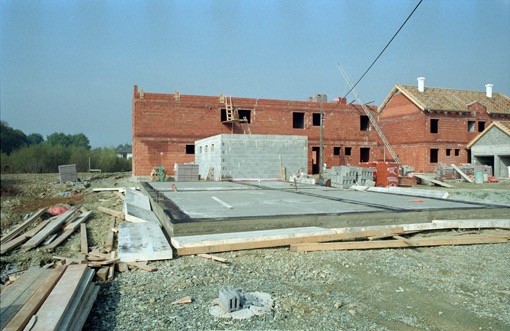 13. 10. 1990 / Fundamentplatte Haus 3