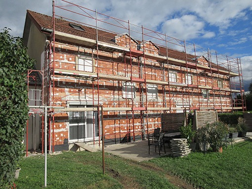 01. 09. 2020 alte Fassade wird entfernt